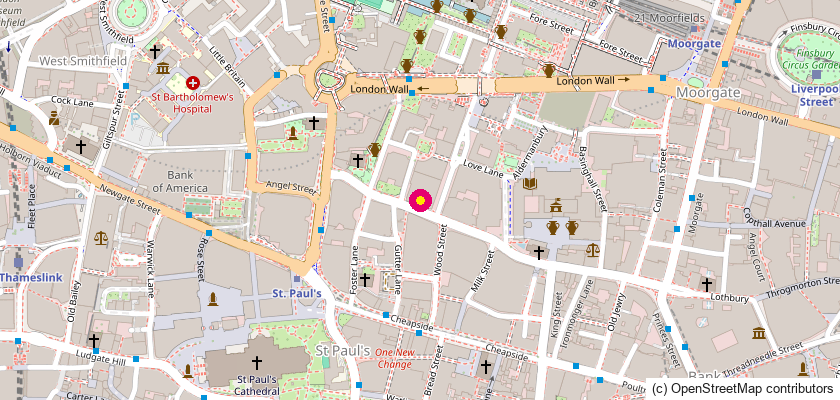 Karte: 45 Gresham Street, London, EC2V 7BG – Standort KUVI Taco